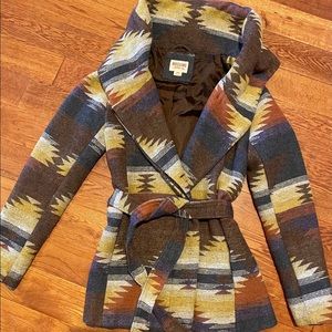 Tribal pattern coat